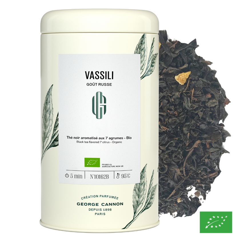 VASSILI GOÛT RUSSE - Thé noir aromatisé aux 7 agrumes - Bio