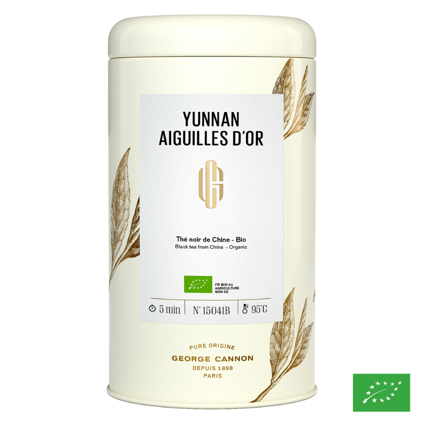 YUNNAN AIGUILLES D'OR - Thé noir de Chine - Bio