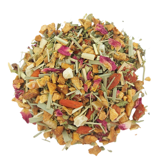 MENTHE DES TROPIQUES - Infusion de citronnelle, de pomme et de menthe, aromatisée à la mangue