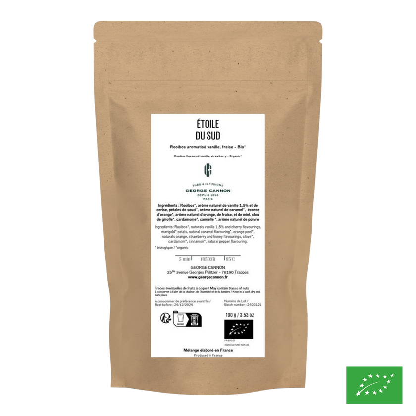 ÉTOILE DU SUD - Rooibos aromatisé caramel, agrumes - Bio