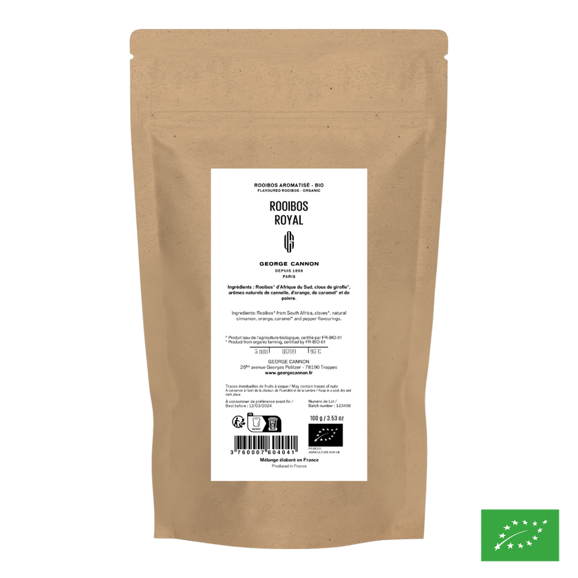 ROOIBOS ROYAL - Rooibos aromatisé épices, orange - Bio