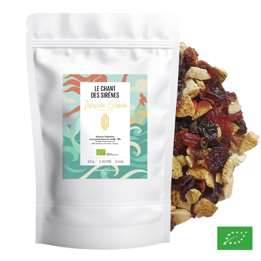 LE CHANT DES SIRÈNES - Infusion glacée d’églantier aromatisée fraise et vanille - Bio