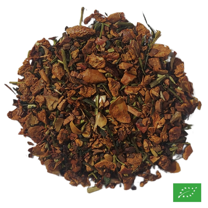 LA CONFISERIE ENCHANTÉE - Infusion de pomme et Kukicha aromatisée aux fruits - Bio