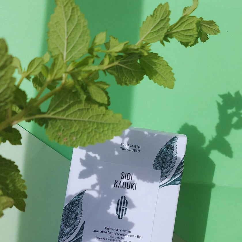 SIDI KAOUKI - Thé vert à la menthe aromatisé fleur d'oranger, rose - Bio